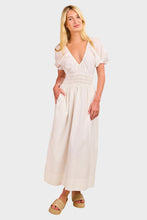 Load image into Gallery viewer, Teatro Midi Dress - White