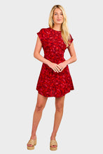 Load image into Gallery viewer, Celestina Mini Dress - Selcetta Paisley Red