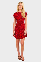 Load image into Gallery viewer, Celestina Mini Dress - Selcetta Paisley Red