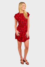 Load image into Gallery viewer, Celestina Mini Dress - Selcetta Paisley Red