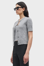 Load image into Gallery viewer, Sanoura SS Cardigan - Grey Melange