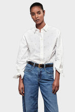 Load image into Gallery viewer, The Oversized Pearl Pocket Shirt - White