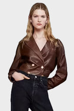 Load image into Gallery viewer, The Leather Timeless Jacket - Cedar