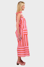 Load image into Gallery viewer, Palma Dress - Raspberry Stripe