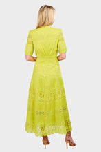 Load image into Gallery viewer, Lea Long Lace Dress - Citrine