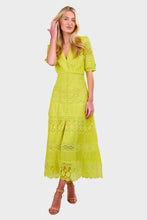 Load image into Gallery viewer, Lea Long Lace Dress - Citrine