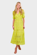 Load image into Gallery viewer, Lea Long Lace Dress - Citrine
