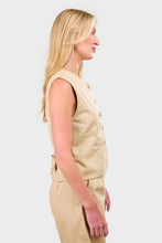 Load image into Gallery viewer, Delfina Vest - Bleached Sand