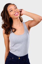 Load image into Gallery viewer, Camilo Classic Rib Top - Medium Grey Melange