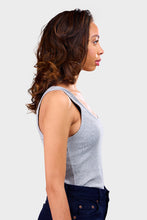 Load image into Gallery viewer, Camilo Classic Rib Top - Medium Grey Melange