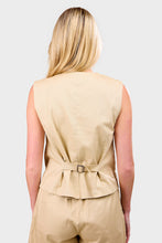Load image into Gallery viewer, Delfina Vest - Bleached Sand
