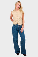 Load image into Gallery viewer, Delfina Vest - Bleached Sand