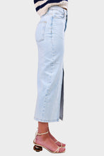 Load image into Gallery viewer, Niki Soft Bleached Denim Skirt - Bleached White