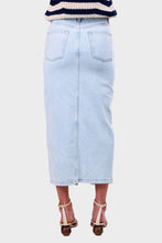 Load image into Gallery viewer, Niki Soft Bleached Denim Skirt - Bleached White