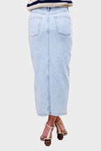 Load image into Gallery viewer, Niki Soft Bleached Denim Skirt - Bleached White
