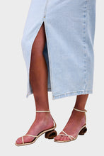Load image into Gallery viewer, Niki Soft Bleached Denim Skirt - Bleached White