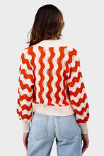 Load image into Gallery viewer, Luna Cardi - Ivory & Tomato Combo