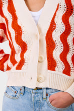 Load image into Gallery viewer, Luna Cardi - Ivory & Tomato Combo