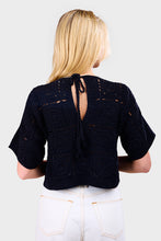 Load image into Gallery viewer, Arden Crochet Top - Black