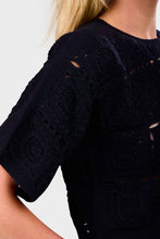 Load image into Gallery viewer, Arden Crochet Top - Black