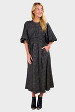 Load image into Gallery viewer, Carola Dress - Eline Print Black/Beige