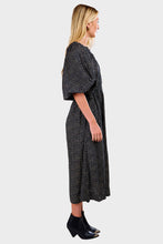Load image into Gallery viewer, Carola Dress - Eline Print Black/Beige