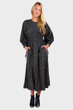 Load image into Gallery viewer, Carola Dress - Eline Print Black/Beige