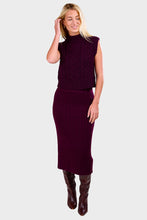 Load image into Gallery viewer, Pia Tube Skirt - Bordeaux