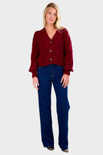 Load image into Gallery viewer, Fara Cardi - Claret