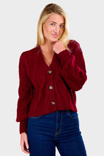 Load image into Gallery viewer, Fara Cardi - Claret