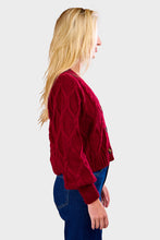 Load image into Gallery viewer, Fara Cardi - Claret