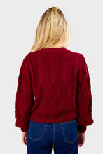 Load image into Gallery viewer, Fara Cardi - Claret