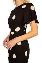 Load image into Gallery viewer, Esperanza Midi Dress - Veia Polka Dot Chocolate