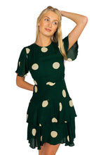 Load image into Gallery viewer, Mon Cheri Mini Dress - Veia Polka Dot Forest
