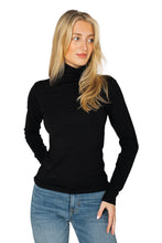 Load image into Gallery viewer, Little Turtleneck - Black Organic