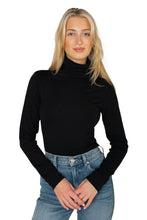 Load image into Gallery viewer, Little Turtleneck - Black Organic