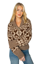 Load image into Gallery viewer, Cowichon Zip Sweater - Oatmeal Multi