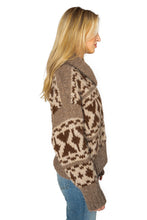 Load image into Gallery viewer, Cowichon Zip Sweater - Oatmeal Multi