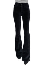Load image into Gallery viewer, Le High Flare Velveteen - Black