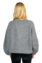 Load image into Gallery viewer, Cut-Out Fluffy Sweater - Gray