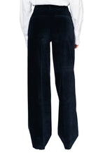 Load image into Gallery viewer, High Rise Relaxed Cord Trouser - Navy