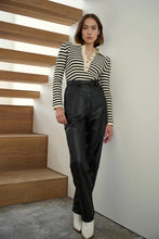 Load image into Gallery viewer, Elliot Stripe Sweater - Ivory & Black Stripe