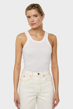 Load image into Gallery viewer, Slim Superfine Rib Tank - White