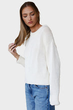 Load image into Gallery viewer, Cozy Cotton Sweater - Ivory Organic