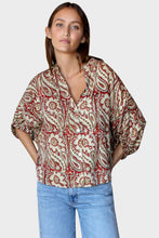 Load image into Gallery viewer, Mandarin Collar Top - Batik