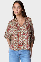 Load image into Gallery viewer, Mandarin Collar Top - Batik