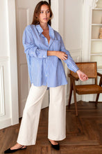 Load image into Gallery viewer, Ryan Shirt - Miller Stripe Bright Blue