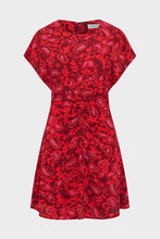 Load image into Gallery viewer, Celestina Mini Dress - Selcetta Paisley Red