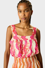 Load image into Gallery viewer, Jasmine Top - Coral Wave Fuchsia