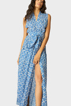 Load image into Gallery viewer, Nico Sleeveless Maxi - Fleur-De-Lis Blue